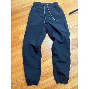 Gymshark Nylon Joggers Lightweight Running Pants Drawstring Waist Black XS